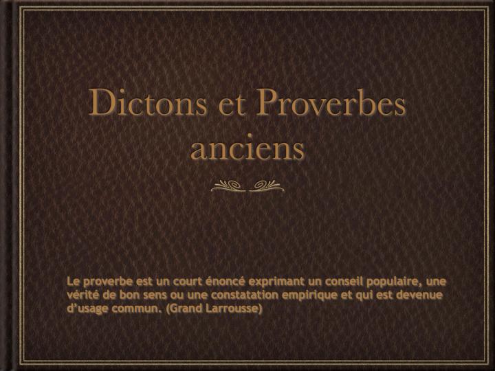 Proverbes Et Dictons Anciens Les Mois De L Ann E